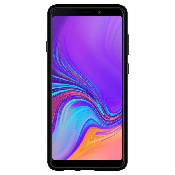 Spigen Galaxy A9 2018 ile Uyumlu Kılıf Liquid Air Matte Black