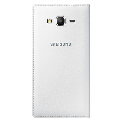 Galaxy Grand Prime ile Uyumlu Kılıf Flip Wallet Beyaz EF-WG530BWSEGWW