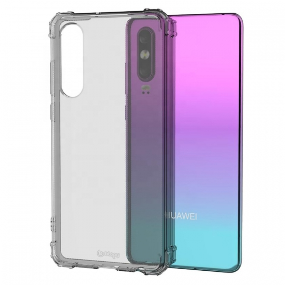 Blogy P30 Crystal ile Uyumlu Fit Kılıf Smoke Black