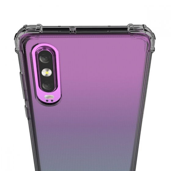 Blogy P30 Crystal ile Uyumlu Fit Kılıf Smoke Black