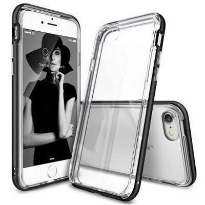 Ringke Frame iPhone 7 ile Uyumlu Çerçeveli Bumper Kılıf Sf Black