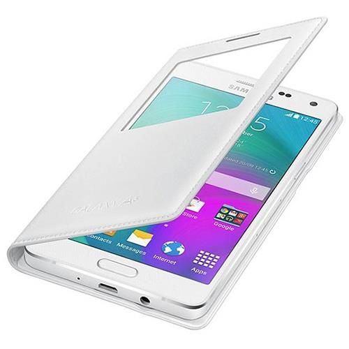 Galaxy A5 2015 ile Uyumlu Kılıf S View Cover Beyaz EF-CA500BWEGWW (Out)