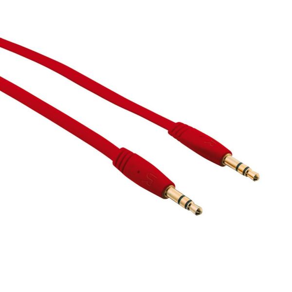 Trust 20177 Urban Flat Ses Kablosu (AUX) 1m -Kırmızı