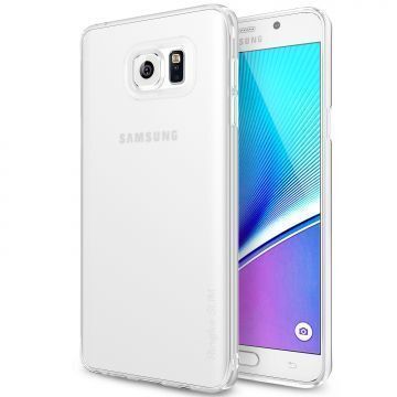 Ringke Slim Frost Galaxy Note 5 ile Uyumlu Kılıf White 4 Tarafı Saran Tam Koruma İnce Buzlu Şeffaf