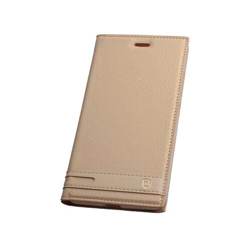 K5 Note ile Uyumlu Kılıf Elite Serisi Yan Model Kapaklı Gold