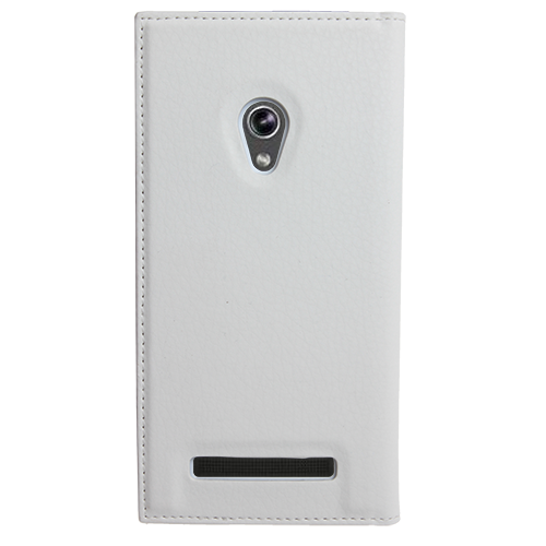 Zenfone 5 ile Uyumlu Kılıf Pencereli Kapaklı Safir Serisi Beyaz