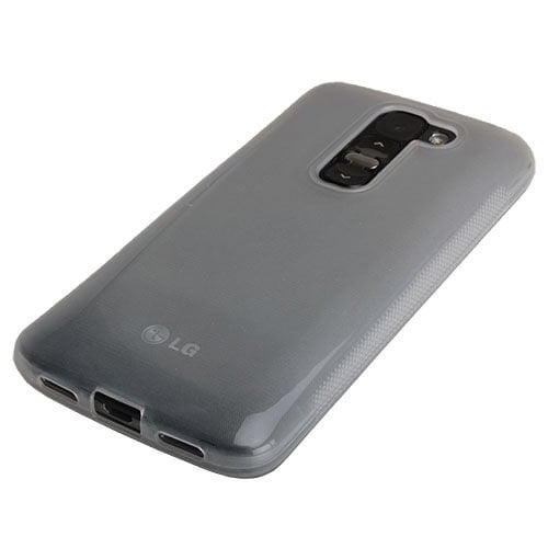 G2 Mini D610 ile Uyumlu Silikon Kılıf Şeffaf Beyaz Renk