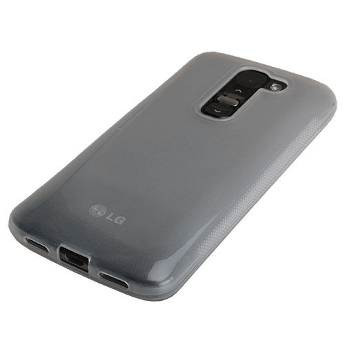 G2 Mini D610 ile Uyumlu Silikon Kılıf Şeffaf Beyaz Renk