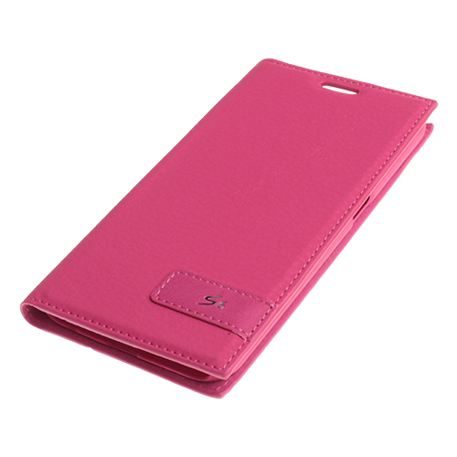 Galaxy S6 ile Uyumlu Kılıf Kapaklı Safir Serisi Pembe