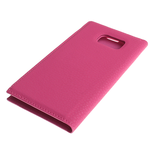 Galaxy S6 ile Uyumlu Kılıf Kapaklı Safir Serisi Pembe