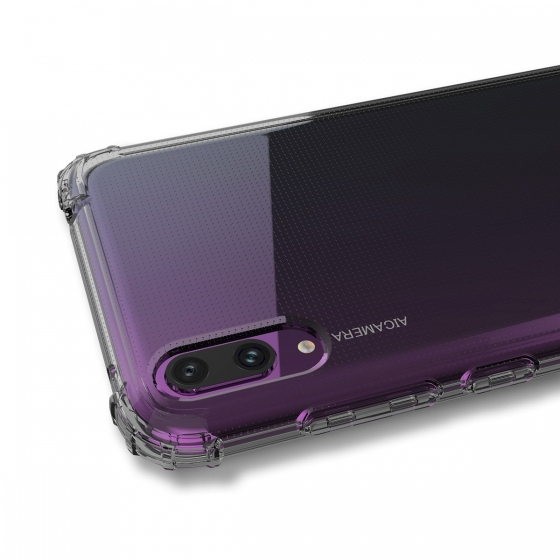 Blogy Y7 2019 ile Uyumlu Crystal Fit Kılıf Smoke Black