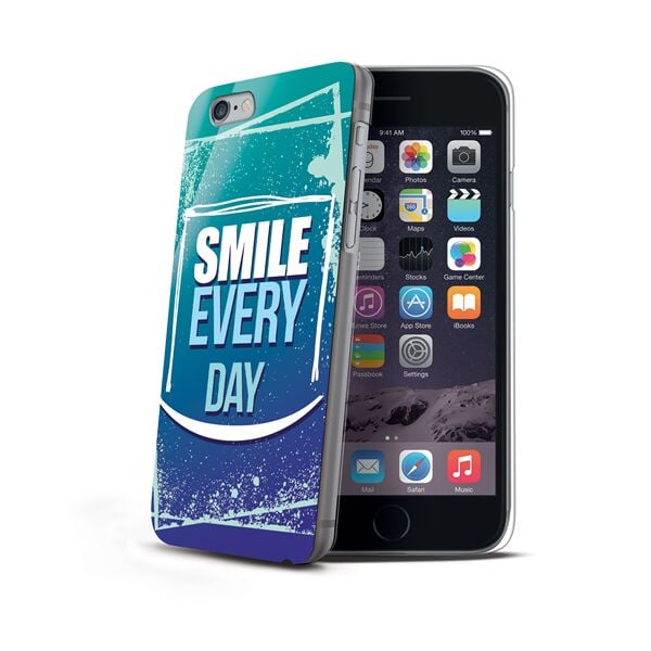 Celly iPhone 6 / 6S ile Uyumlu DesingAward Smile Desenli Sert Kılıf
