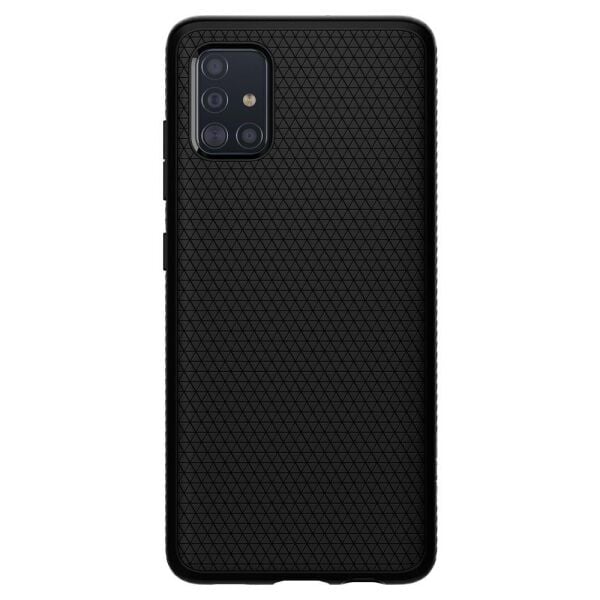 Spigen Galaxy A51 ile Uyumlu Kılıf Liquid Air Matte Black