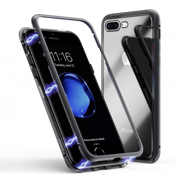 Blogy iPhone 8 Plus / 7 Plus ile Uyumlu Magnetic Case Kılıf