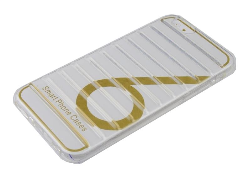 Simex iPhone 6G ile Uyumlu Silikon Tirtikli Arka Koruma Paneli Şeffaf SK-030