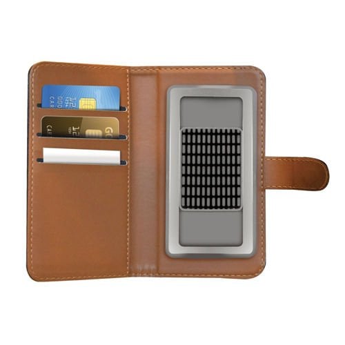 Celly Wally XL Üniversal 4.5'' 5.0'' Telefonlar ile Uyumlu Kapaklı Kılıf Siyah