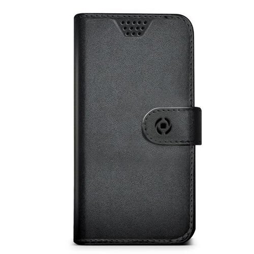 Celly Wally XL Üniversal 4.5'' 5.0'' Telefonlar ile Uyumlu Kapaklı Kılıf Siyah