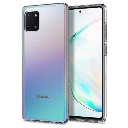Spigen Galaxy Note 10 Lite ile Uyumlu Kılıf Liquid Crystal 4 Tarafı Tam Koruma Crystal Clear