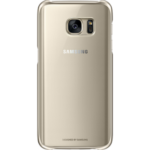 Galaxy S7 ile Uyumlu Clear Back Cover Kılıf Altın EF-QG930CFEGWW (Out)