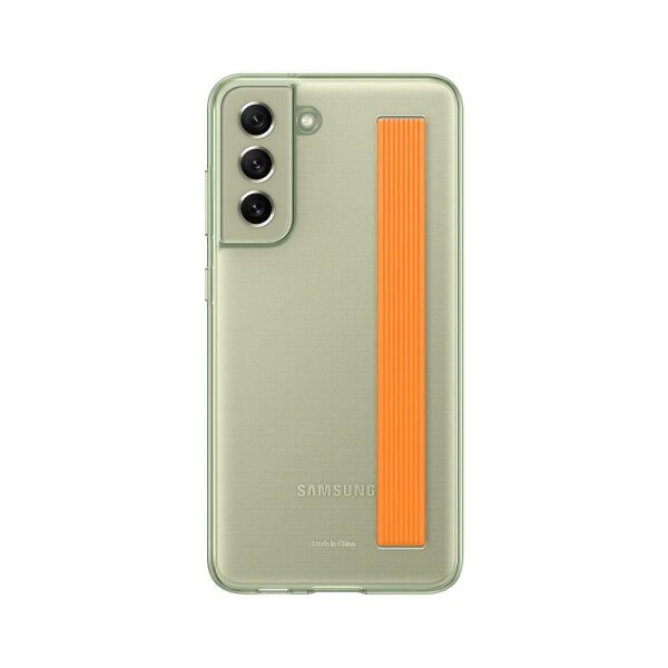 Galaxy S21 FE 5G ile Uyumlu İnce Kayışlı Kılıf Nane-EF-XG990CMEGWW