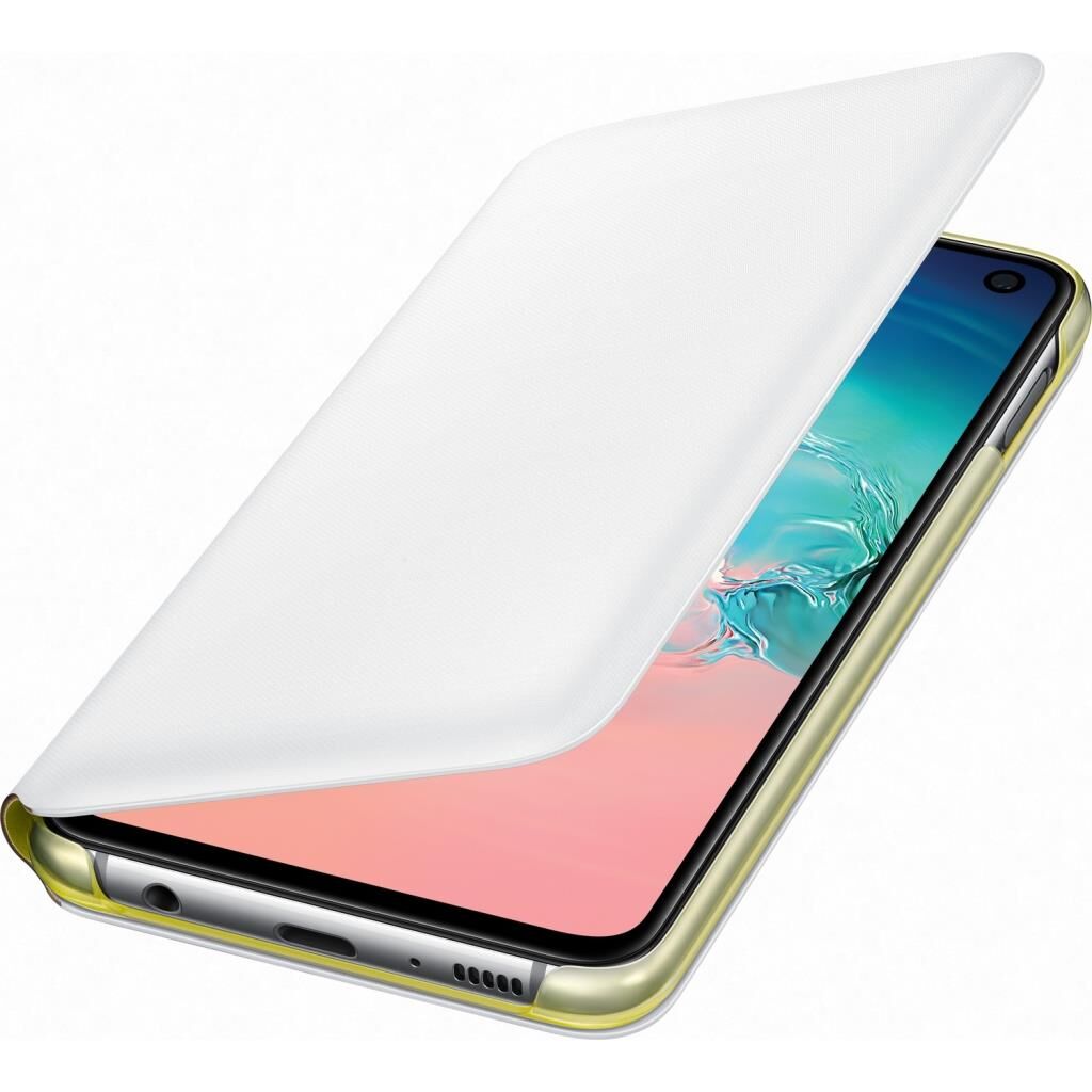Galaxy S10e ile Uyumlu LED View Cover Kılıf Beyaz EF-NG970PWEGWW