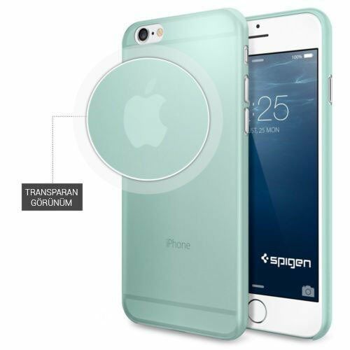 Spigen iPhone 6/6s ile Uyumlu Kılıf Air Skin Ultra İnce Mint