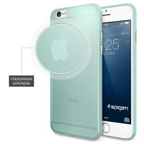 Spigen iPhone 6/6s ile Uyumlu Kılıf Air Skin Ultra İnce Mint
