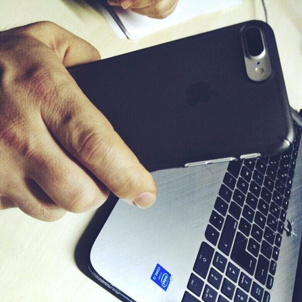 Ringke Slim Frost iPhone 7/8 Plus ile Uyumlu KIlıf Black