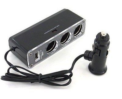 3X Çakmaklık Çıkışlı 1X Usb Çıkışlı Araç Çakmaklık Çoğaltıcı