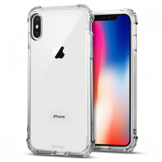 Blogy iPhone Xs Max ile Uyumlu Crystal Fit Kılıf Crystal Clear