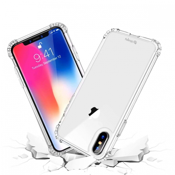 Blogy iPhone Xs Max ile Uyumlu Crystal Fit Kılıf Crystal Clear