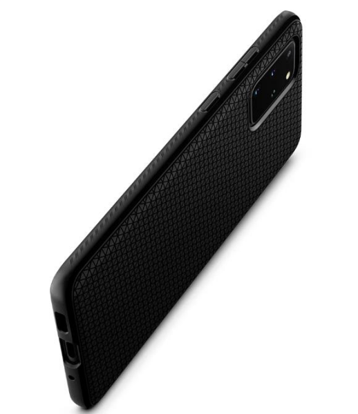 Spigen Galaxy S20 Plus ile Uyumlu Kılıf Liquid Air Matte Black