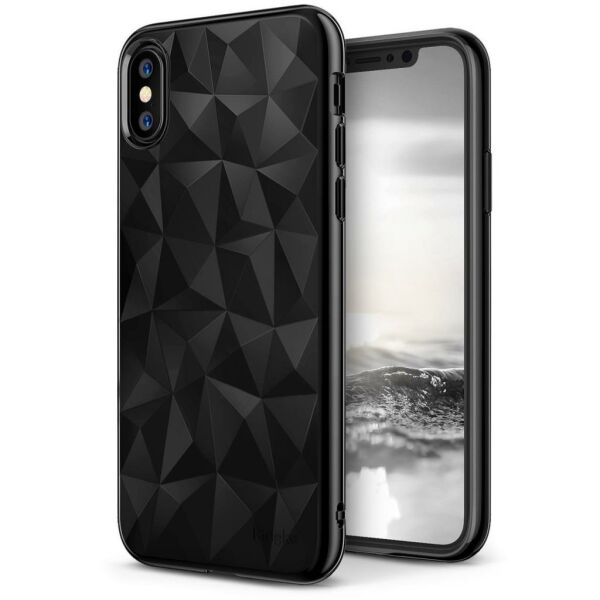 Ringke Air Prism 3D Elmas Yansıması iPhone X ile Uyumlu KIlıf Ink Black