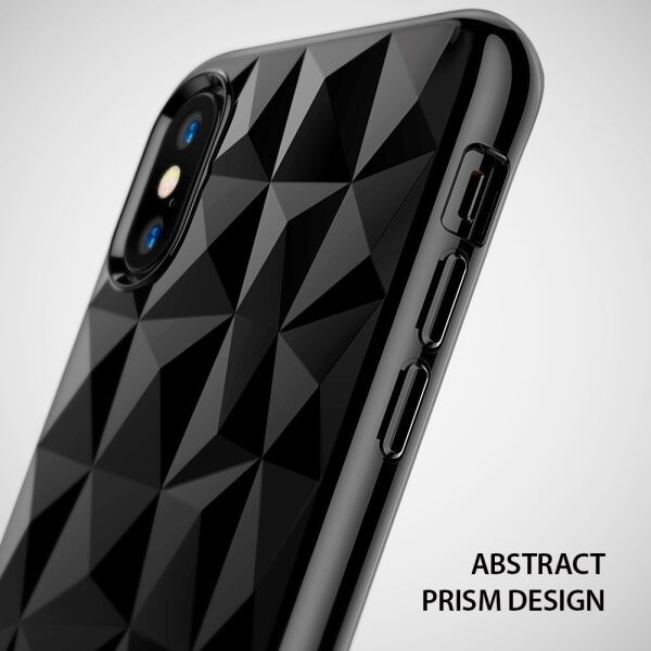 Ringke Air Prism 3D Elmas Yansıması iPhone X ile Uyumlu KIlıf Ink Black