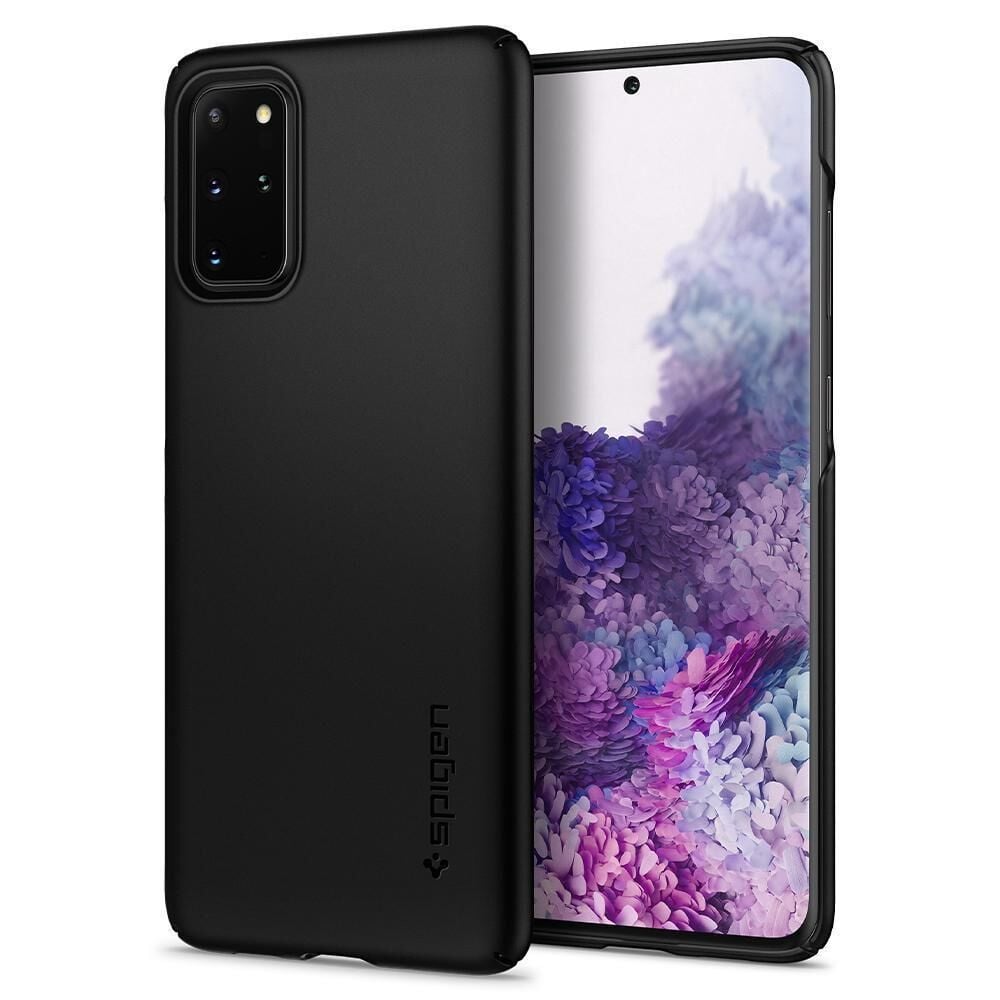 Spigen Galaxy S20 Plus ile Uyumlu Kılıf Thin Fit Black