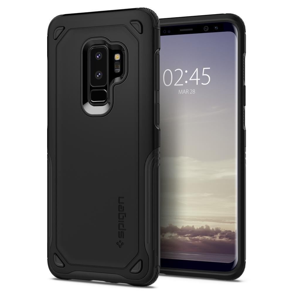 Spigen Galaxy S9 Plus ile Uyumlu Kılıf Hybrid Armor Black