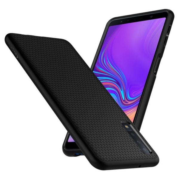Spigen Galaxy A7 (2018) ile Uyumlu Kılıf Liquid Air Matte Black