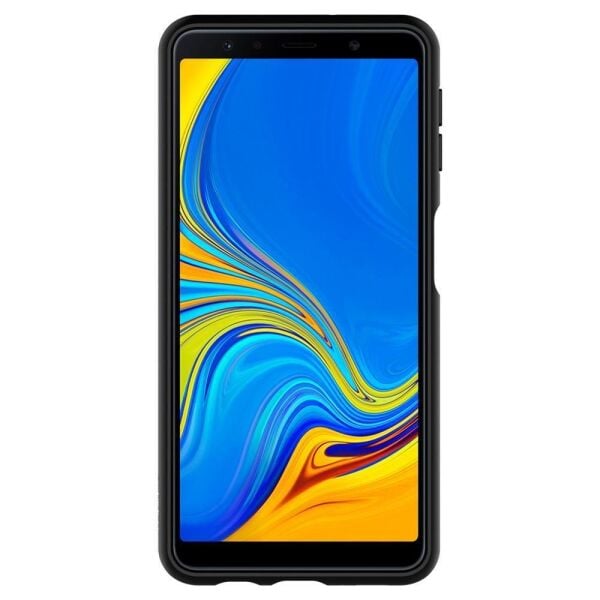 Spigen Galaxy A7 (2018) ile Uyumlu Kılıf Liquid Air Matte Black