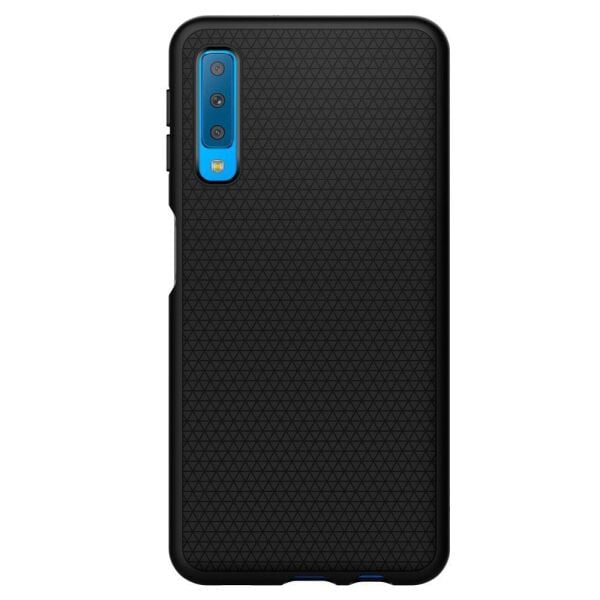Spigen Galaxy A7 (2018) ile Uyumlu Kılıf Liquid Air Matte Black