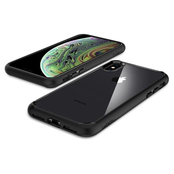 Spigen iPhone XS Max ile Uyumlu Kılıf Ultra Hybrid Matte Black
