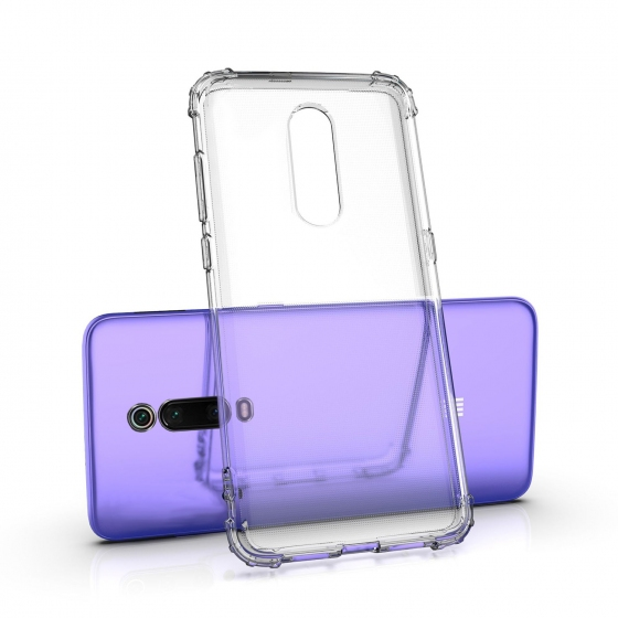 Blogy Mi 9T ile Uyumlu Crystal Fit Kılıf Crystal Clear