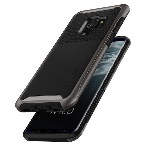 Spigen Galaxy S9 ile Uyumlu Kılıf Neo Hybrid Urban Gunmetal