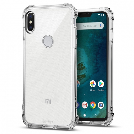 Blogy MI A2 Lite ile Uyumlu Crystal Fit Kılıf Crystal Clear