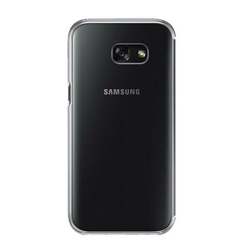 Galaxy A5(2017) ile Uyumlu Clear View Cover Kılıf Siyah EF-ZA520CBEGWW