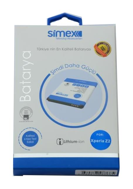 Simex Xperia Z2 ile Uyumlu Batarya