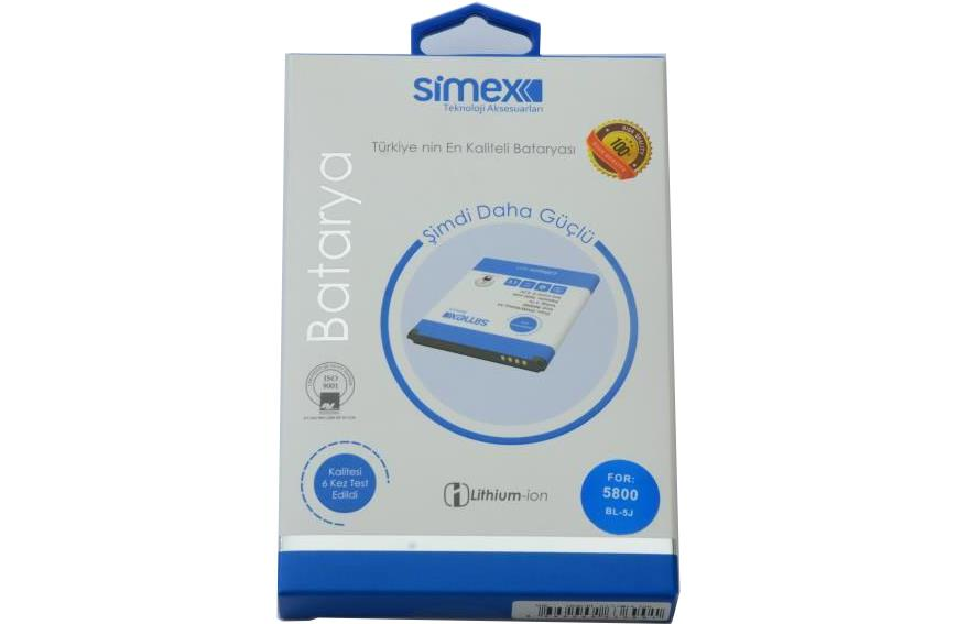 Simex 5800 ile Uyumlu Batarya BL-5J