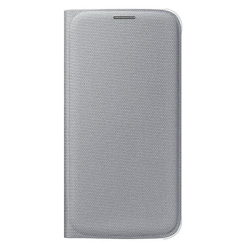 Galaxy S6 ile Uyumlu Flip Wallet (Tekstil) Gri EF-WG920BSEGWW