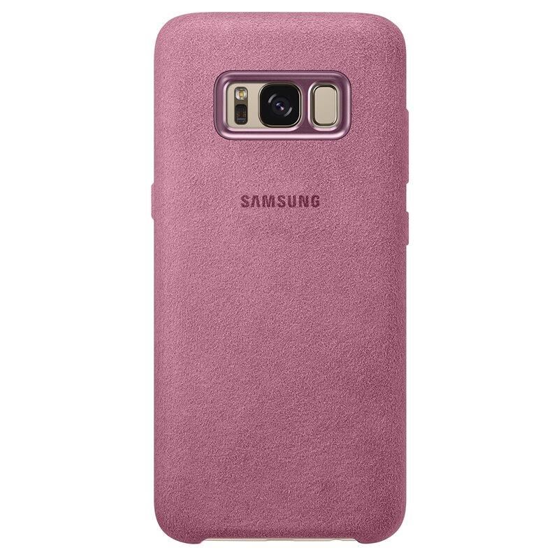 Galaxy S8 ile Uyumlu Alcantara Kılıf Pink EF-XG950APEGWW
