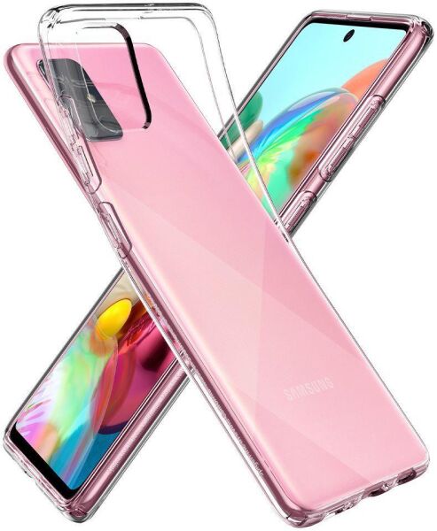 Spigen Galaxy A71 ile Uyumlu Kılıf Liquid Crystal Crystal Clear