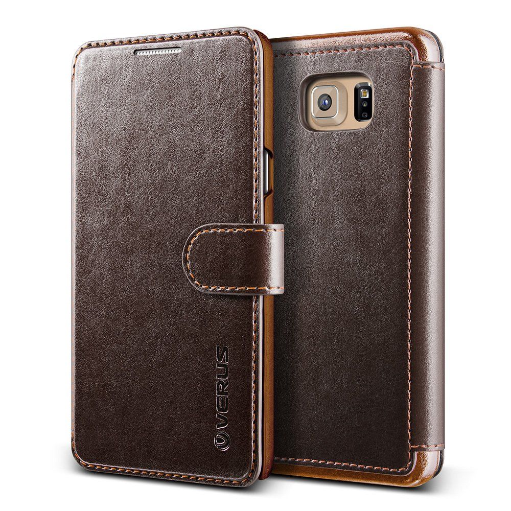 Verus Galaxy Note 5 ile Uyumlu Case Dandy Layered Kılıf Dark Brown